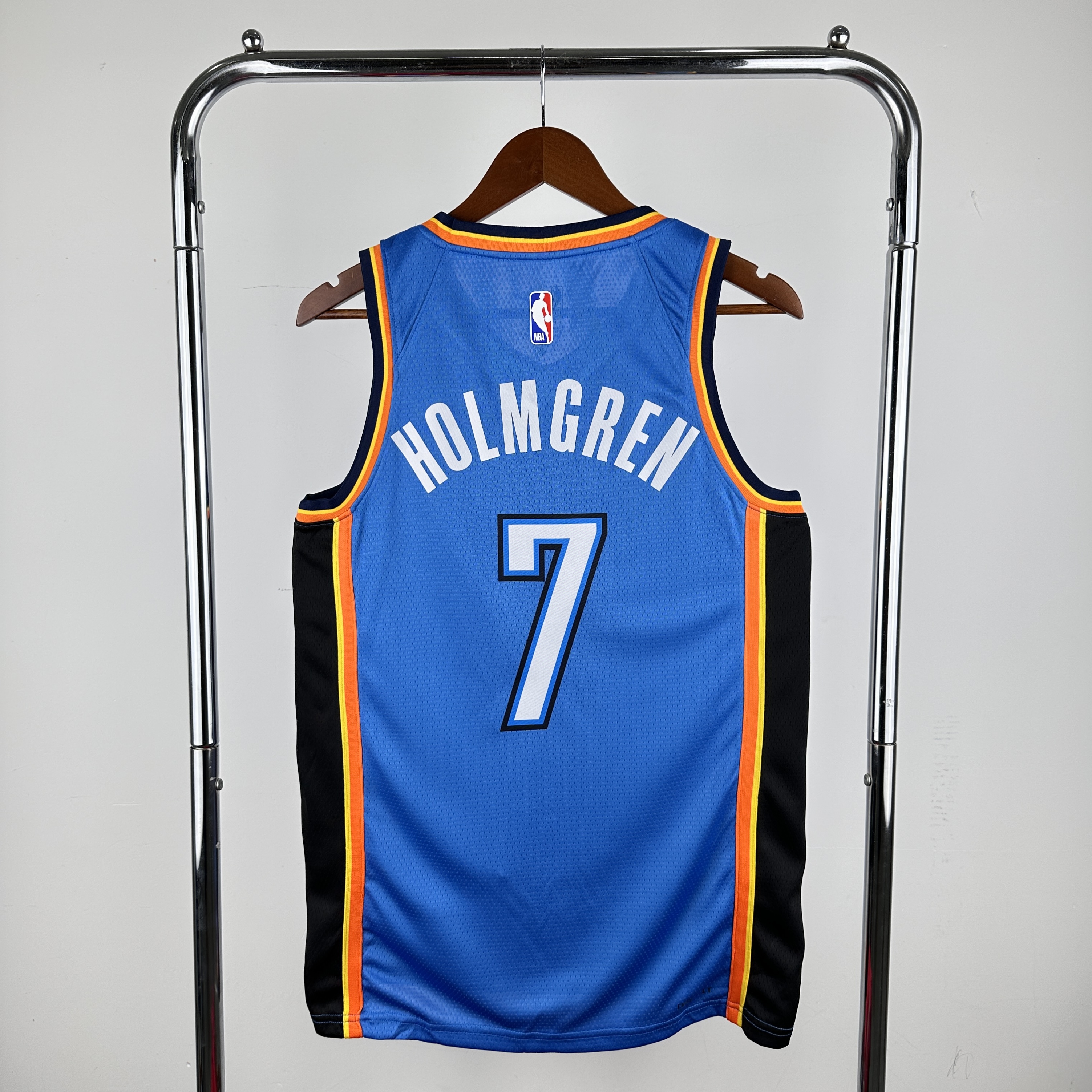 Men Oklahoma City Thunder #7 Holmgren Blue Nike 2024 NBA Jersey